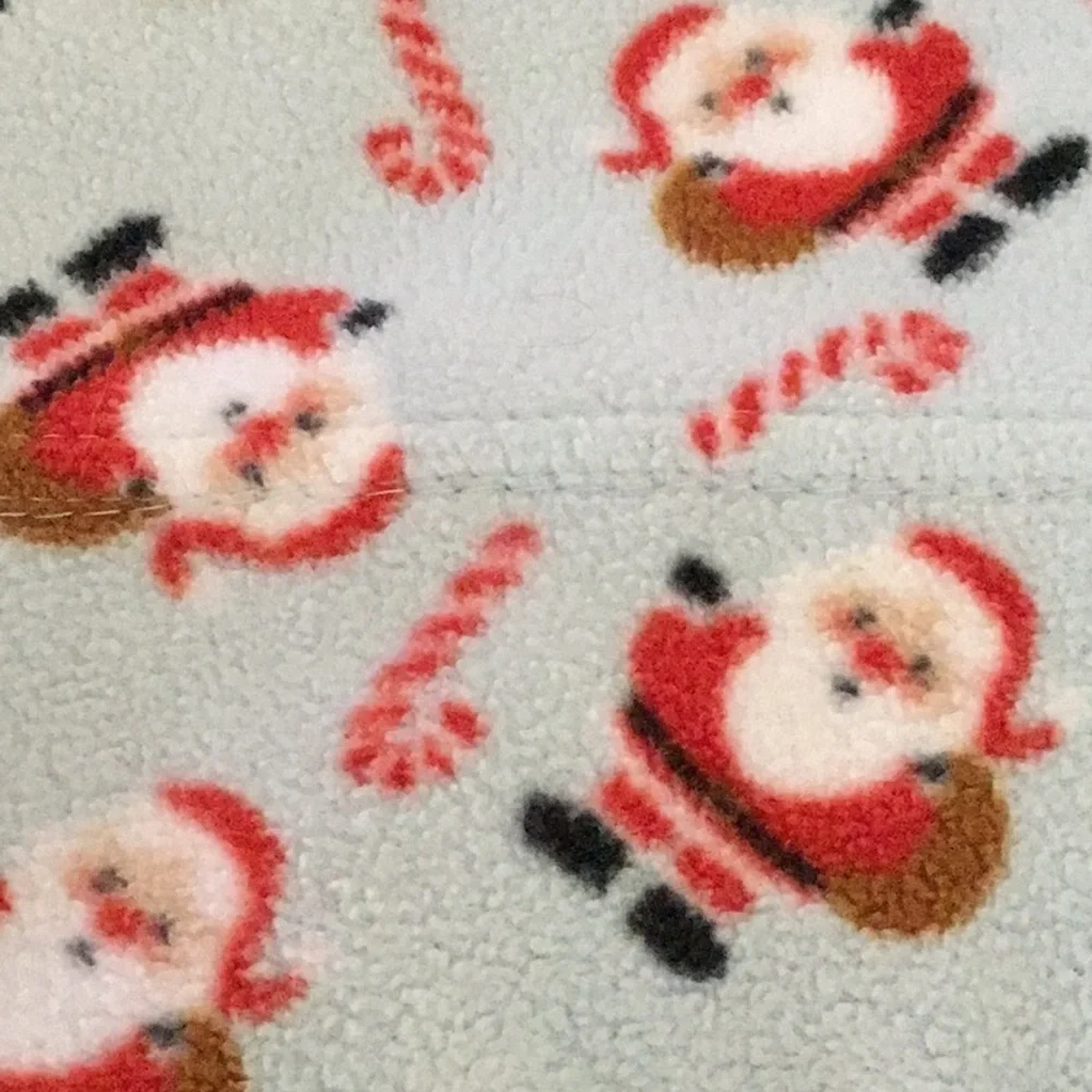 Berkshire Polar Fleece Santa Claus Holiday King Size Sheet Set